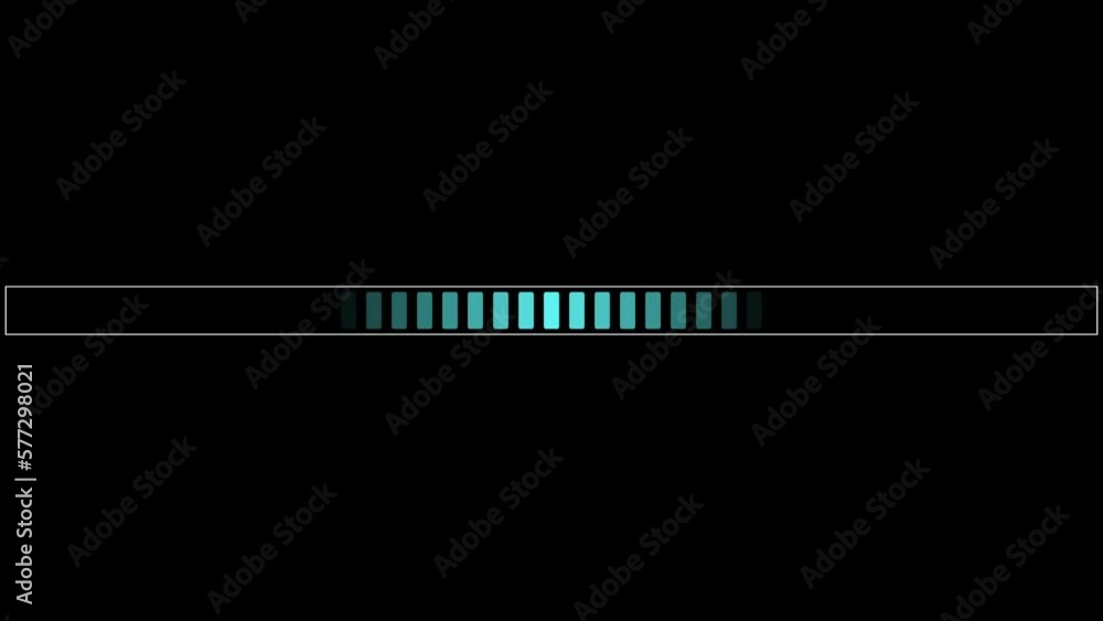 Blue Loading progress bar downloading barloading screen pixelated progress animation. Status bar, processing from 0 to 100 transfer on black background. Percent indicator. Running bar counter Blue Loading progress bar downloading barloading screen pixelated progress animation. Status bar, processing from 0 to 100 transfer on black background. Percent indicator. Running bar counter