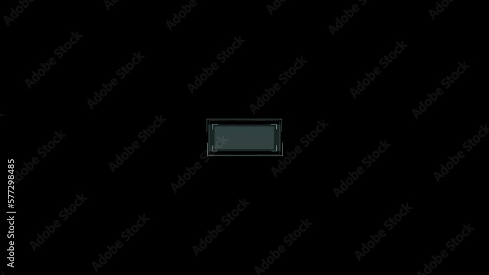 Animated HUD infographic element virtual text data frame. Animated HUD infographic element virtual text data frame.