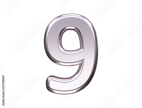 Number text effect vector illustration transparent element