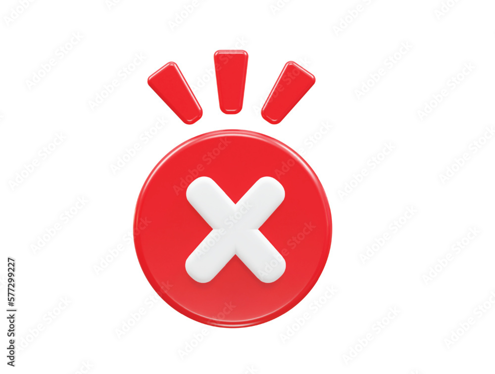 Obraz premium Block icon 3d rendering vector illustration transparent element