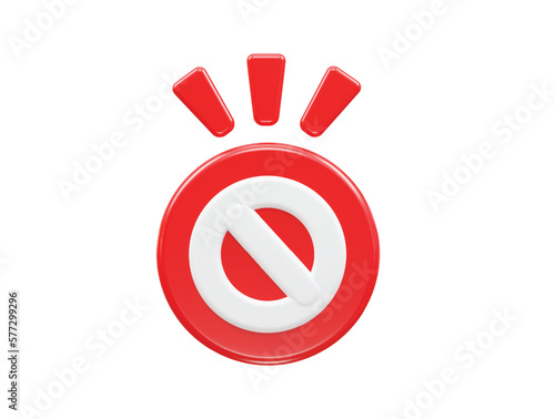 Block icon 3d rendering vector illustration transparent element
