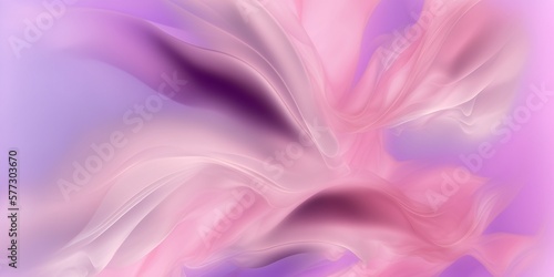 Seidenglanz Pink farbiger Hintergrund mit Wellenmuster   ai generativ