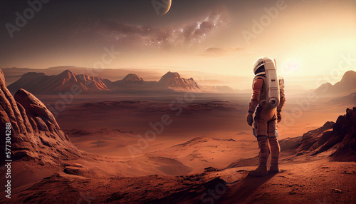 Astronaut auf dem Mars Ver-1
