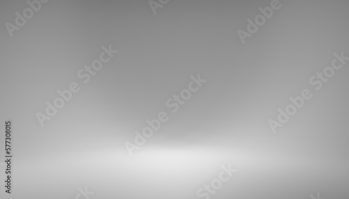 Silver 3d rendering design. blank backdrop. Abstract background. Empty white and grey background. 