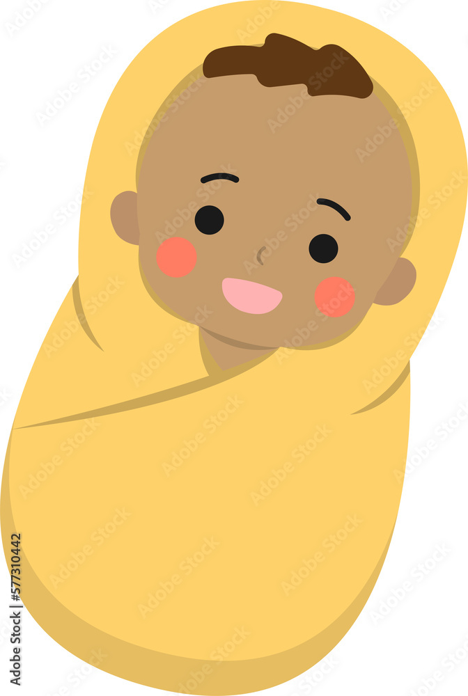 Fototapeta premium Baby blanket or baby swaddle, safety and protection