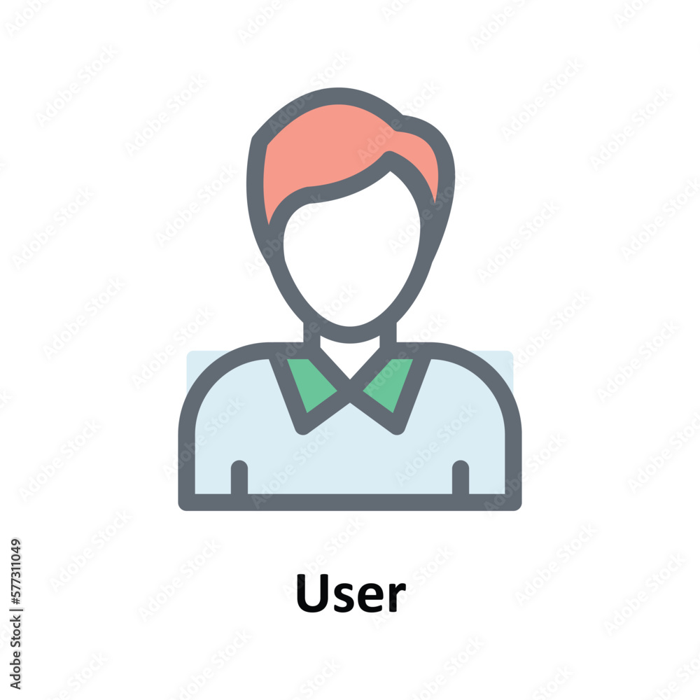 User Vector Fill Outline Icons. Simple stock illustration stock User Vector Fill Outline Icons. Simple stock illustration stock