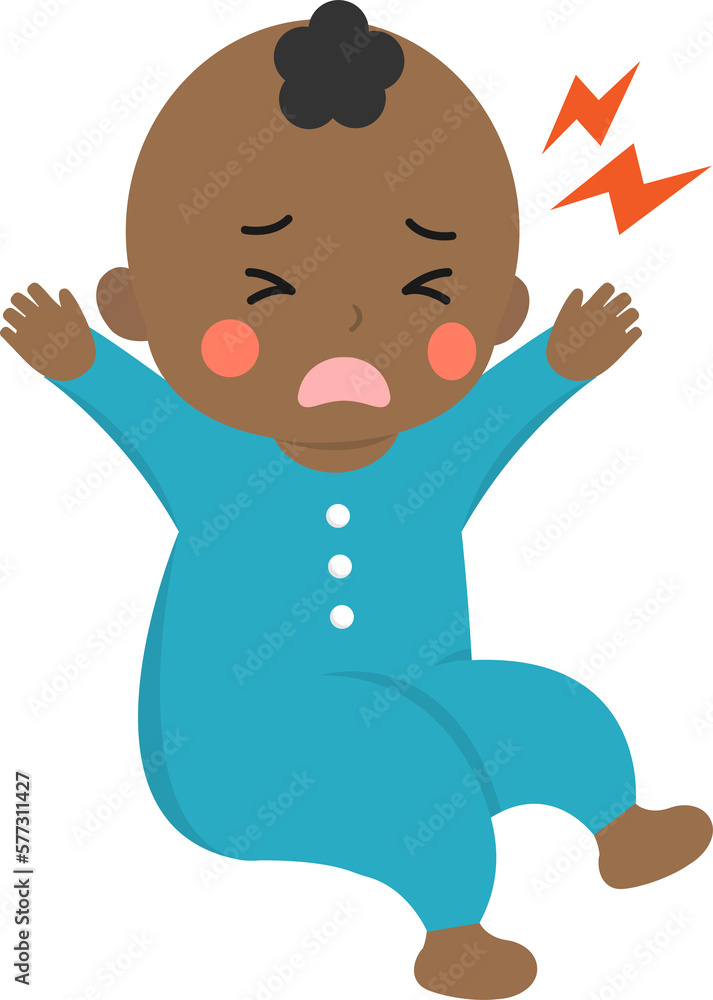 Noisy or screaming baby, disgruntled or angry or sad Noisy or screaming baby, disgruntled or angry or sad