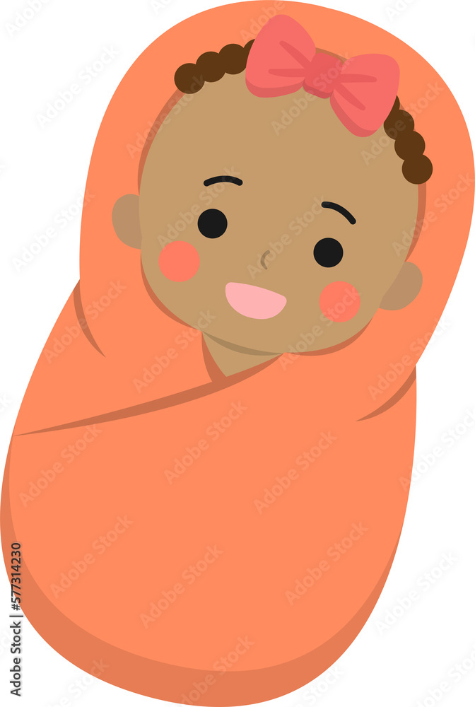 Fototapeta premium Baby blanket or baby swaddle, safety and protection