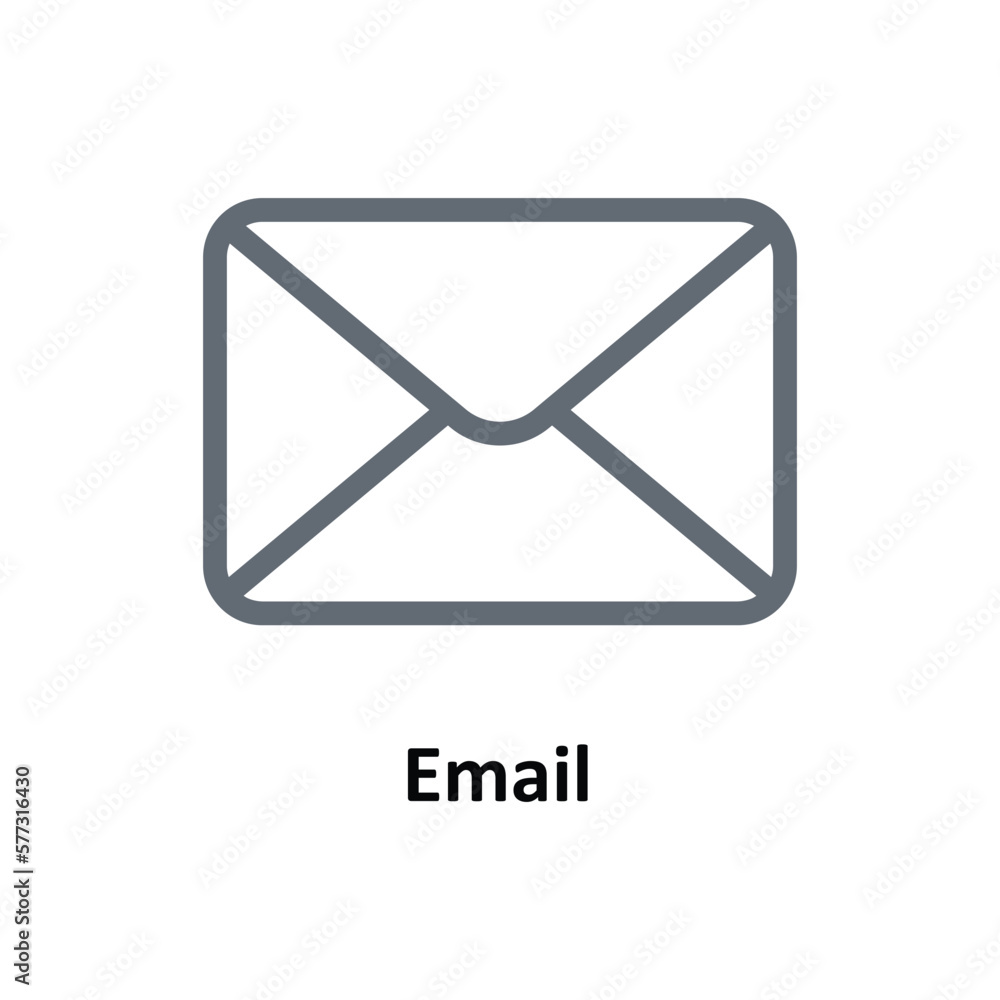 Email Vector Outline Icons. Simple stock illustration stock Email Vector Outline Icons. Simple stock illustration stock
