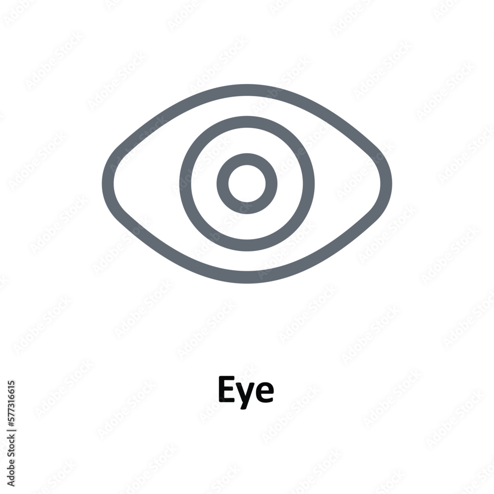 Eye Vector Outline Icons. Simple stock illustration stock Eye Vector Outline Icons. Simple stock illustration stock