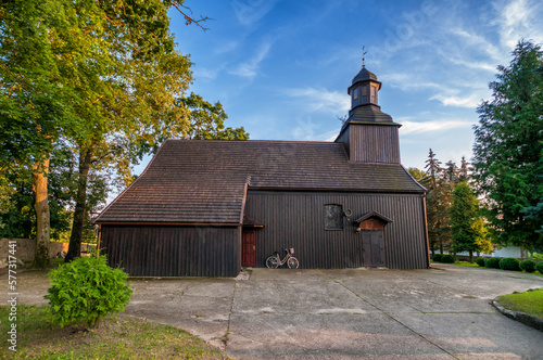 Wooden church of St. Marcin Bishop in Stara Wisniewka, Greater Poland Voivodeship, Poland