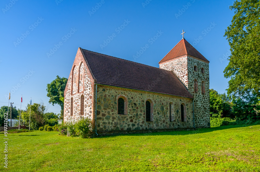 Church of St. Krzysztof in Steklno, West Pomeranian Voivodeship, Poland	