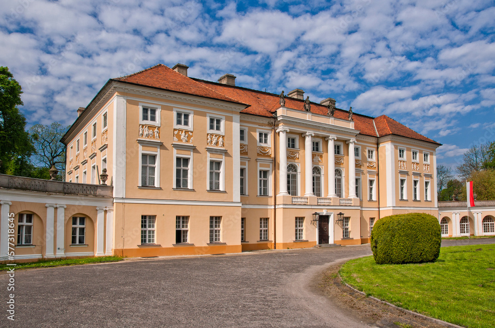 Mielzynski Palace in Pawlowice, Greater Poland Voivodeship, Poland