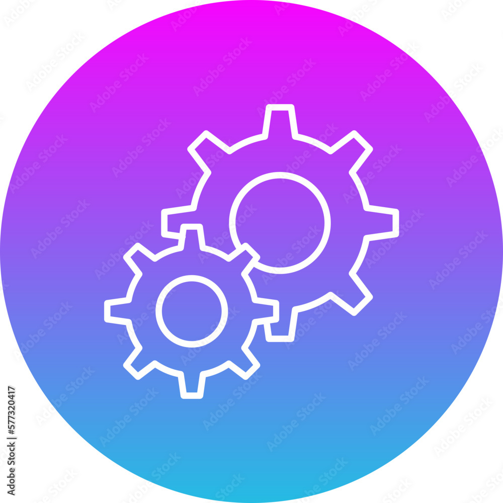 Settings Gradient Circle Line Inverted Icon Settings Gradient Circle Line Inverted Icon