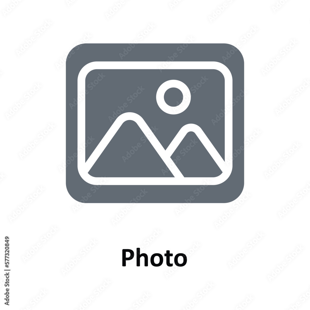 Photo Vector Solid Icons. Simple stock illustration stock Photo Vector Solid Icons. Simple stock illustration stock