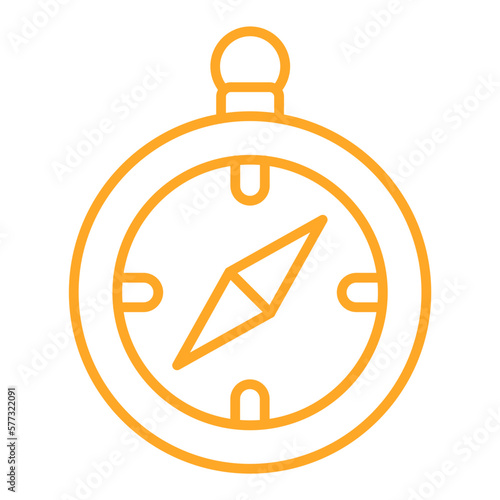 Free Download Compass Line Icon - GFXLoad