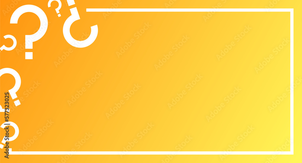 © Yasir Design - Square background with question mark illustration. © Yasir Design - Square background with question mark illustration.