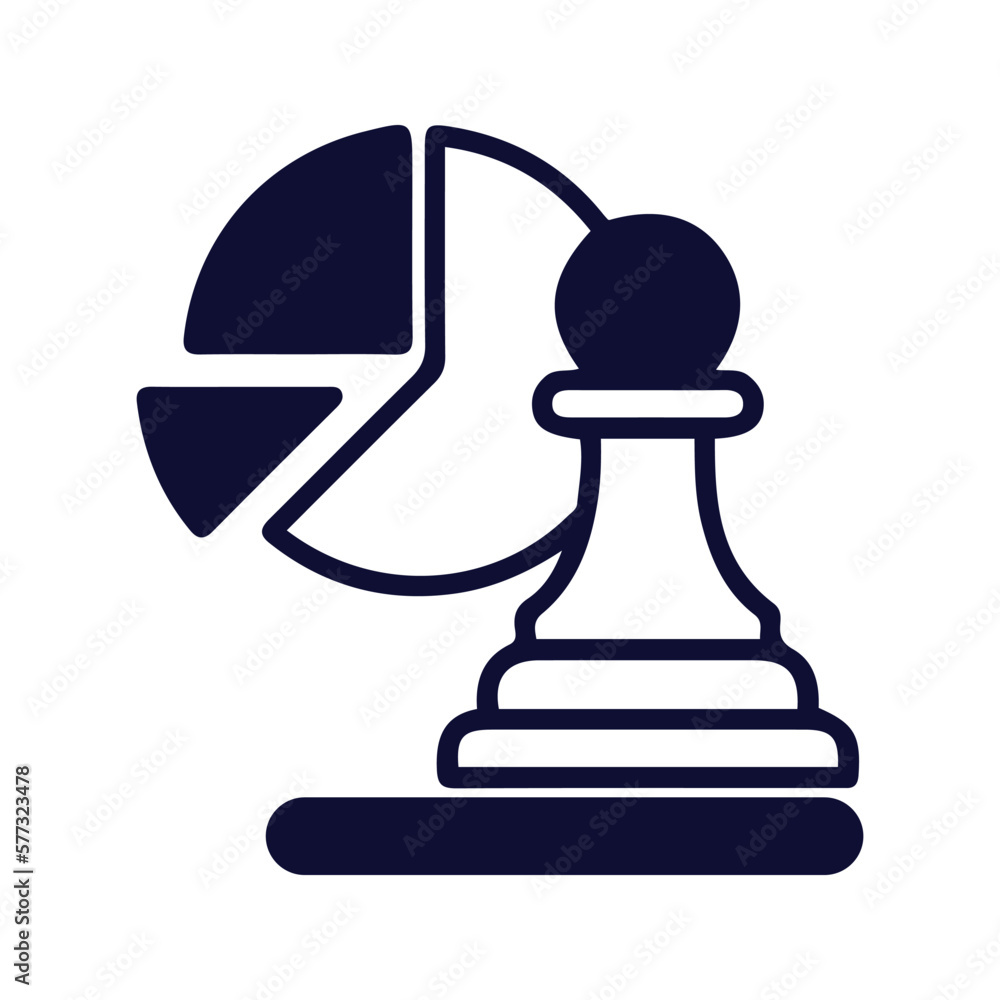 modern business strategic icon modern business strategic icon