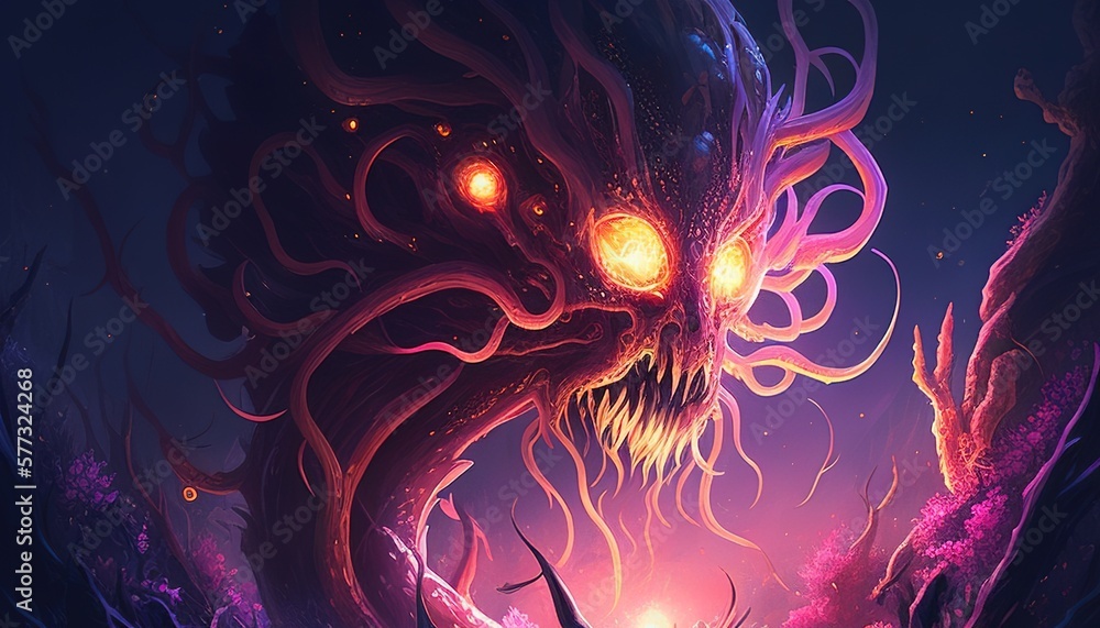 monster tentacles digital art illustration monster tentacles digital art illustration