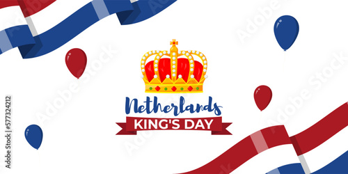 Vector Illustration of Netherland King's Day