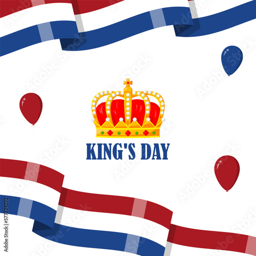 Vector Illustration of Netherland King's Day