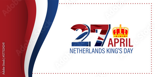 Vector Illustration of Netherland King's Day