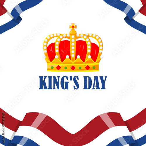 Vector Illustration of Netherland King's Day