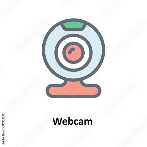 Free Download Webcam Vector Fill Outline Icons. Simple stock illustration stock - GFXLoad