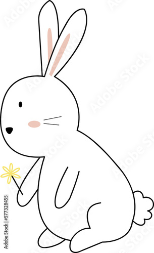 Rabbit Cute Animal Cartoon Illustration