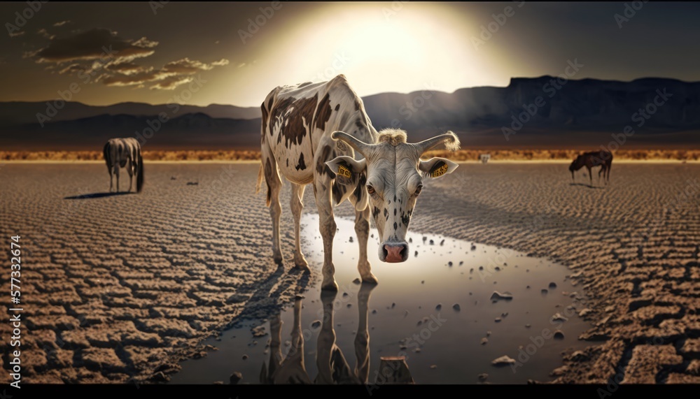 Draught Weather Devastating Drought Illustration - A Harsh Reminder of the Impacts of ...
