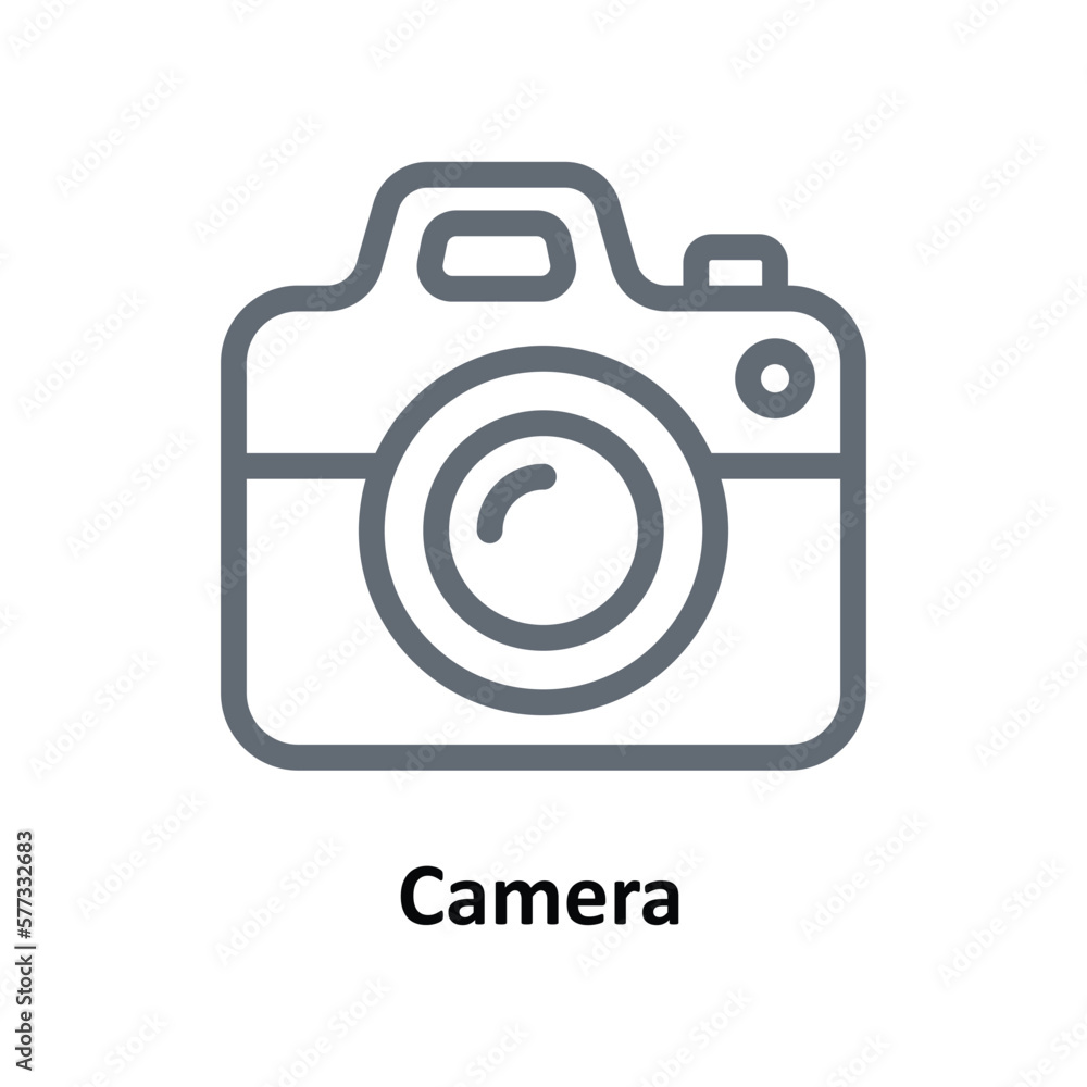 Camera Vector Outline Icons. Simple stock illustration stock Camera Vector Outline Icons. Simple stock illustration stock