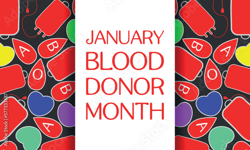 blood donor month . Design suitable for greeting card poster and banner