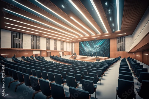 Professional Conference Center - Large. Photo generative AI
