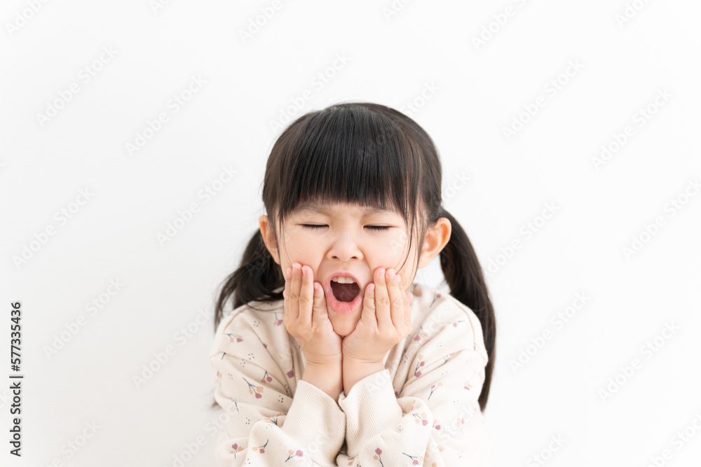 ショックを受ける子供
