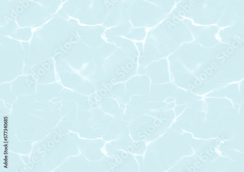 Clear Calm Blue Water Surface With Sun Reflections. Abstract Texture Great For Wallpaper Background.