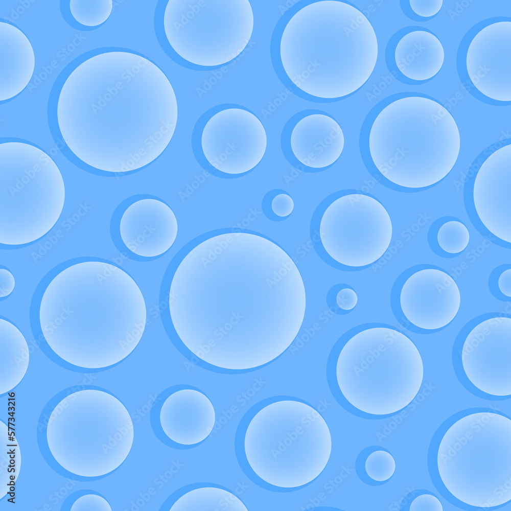 Seamless vector pattern with waterdrops.