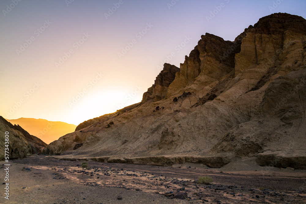 coucher de soleil dans la vallée de la mort coucher de soleil dans la vallée de la mort
