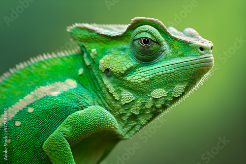 green chameleon © logolord