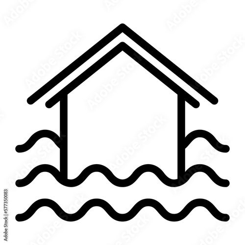 flood line icon