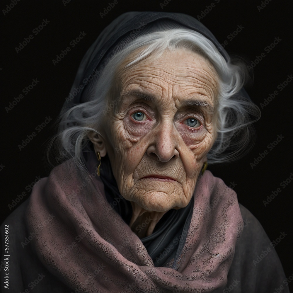 portrait of an old woman