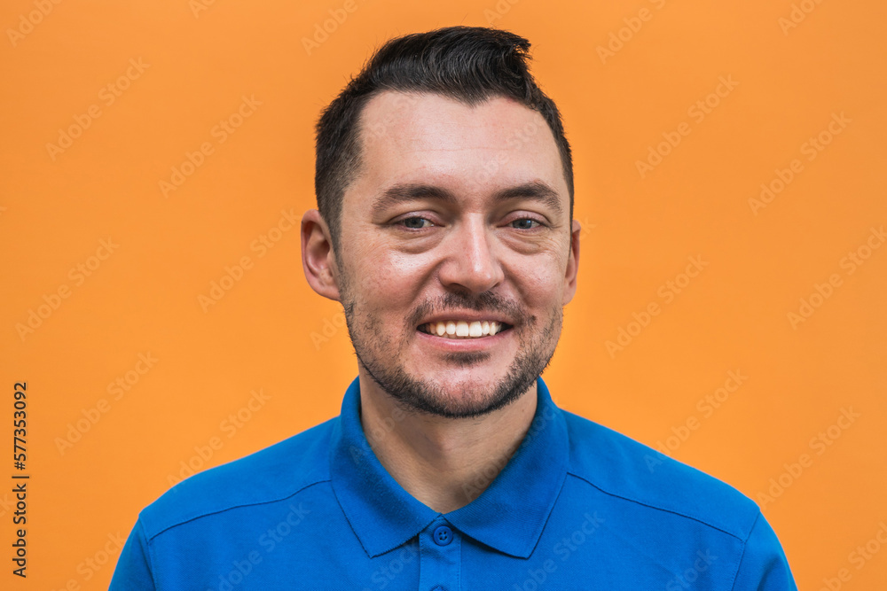 Portrait of the handsome guy. Man's emotions. Mock up copy space Portrait of the handsome guy. Man's emotions. Mock up copy space