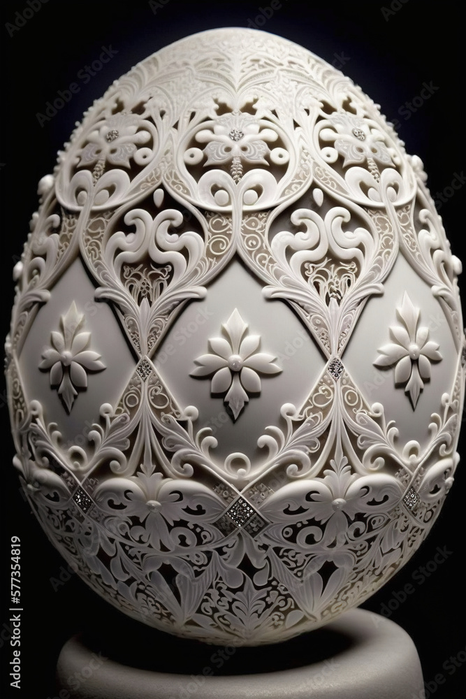 Luxury diamond egg fabrege style- generated by generative AI Luxury diamond egg fabrege style- generated by generative AI