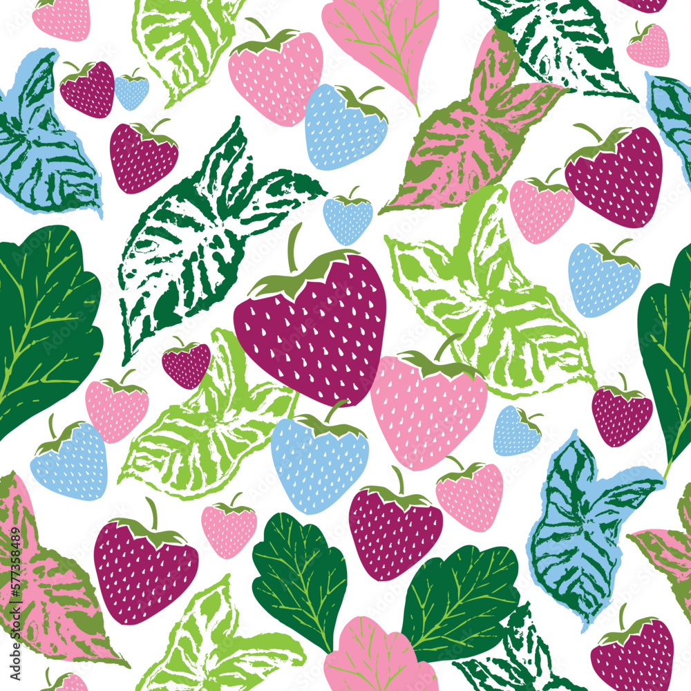 Heart Leaves Vector Repeat Pattern 2 Heart Leaves Vector Repeat Pattern 2