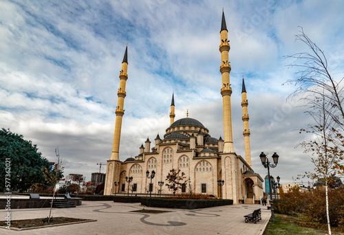 Akhmat Kadyrov Heart of Chechnya Mosque. Sights of Grozny. photo