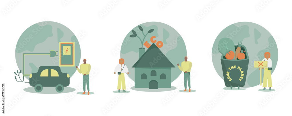 Obraz premium Ecological planet