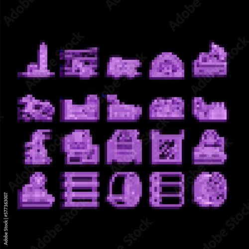 steel production industry metal neon glow icon illustration