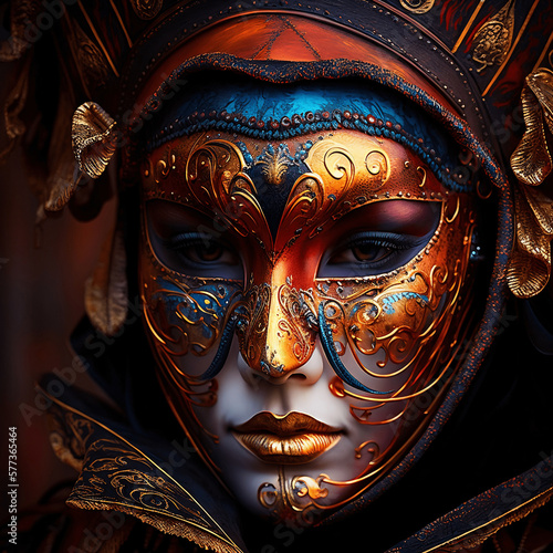 Venetian carnival mask, created with generative AI © MiraCle72