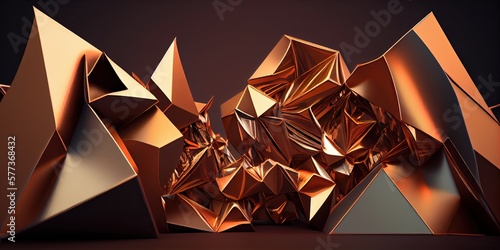 Abstract copper background ...