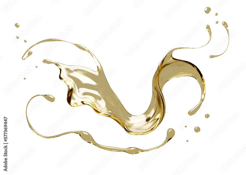 Olive or engine oil splash PNG File , 3D Rendering, 3D illustration Olive or engine oil splash PNG File , 3D Rendering, 3D illustration