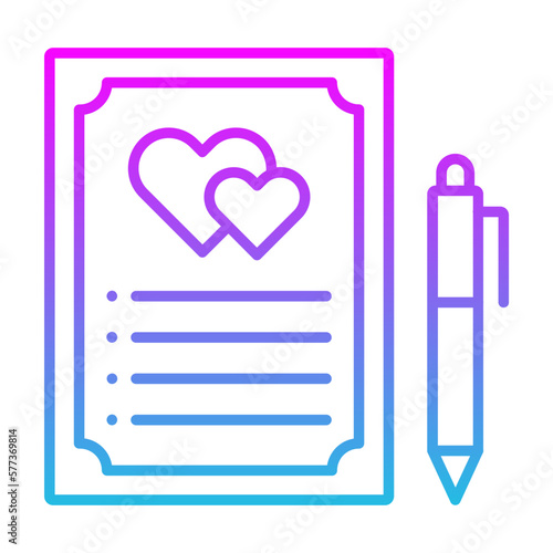 Wedding Contract Icon